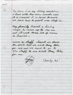 My story is on my living condition