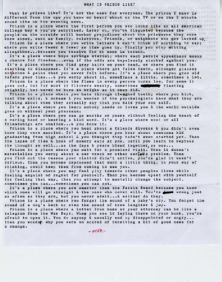 What is prison like?