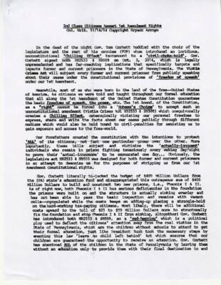 2nd class citizens assert 1st Amendment rights