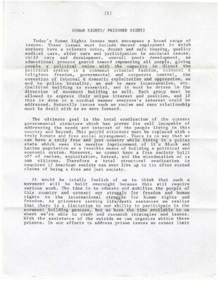 Human rights / prisoner rights