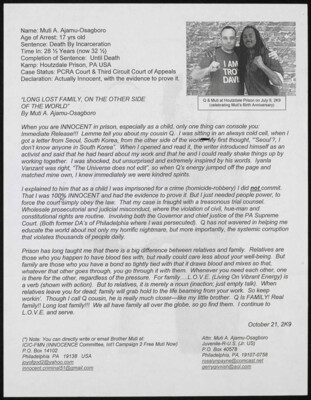 Long lost family, on the other side of the world