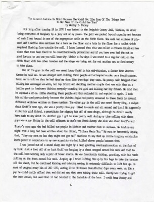 It is good justice is blind because she would not like some of the things done in her name if she could see them