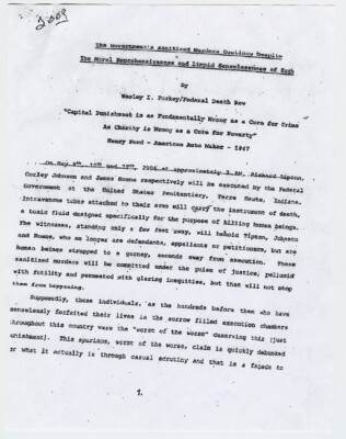 The government's sanitized murders continue despite the moral reprehensiveness and limpid senselessness of such