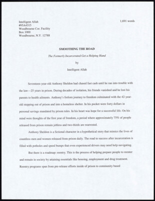 Smoothing the road: the formerly incarcerated get a helping hand