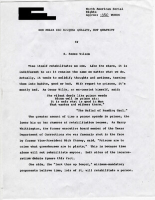 Non multa sed multum: quality, not quantity