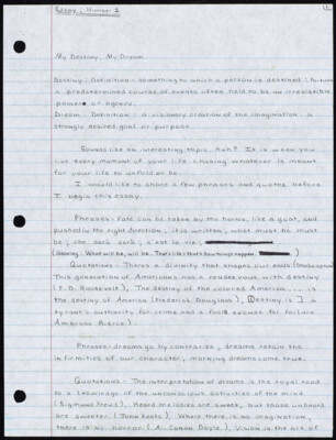 My destiny, my dream.