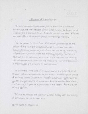 Petition of rectification