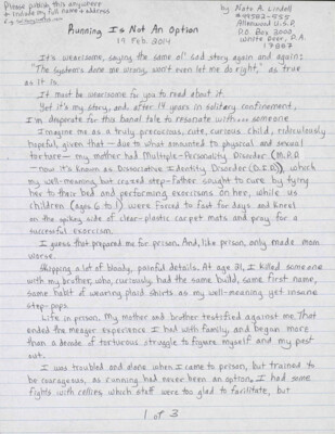 Running is not an option