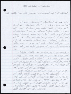 The solitude of solitary