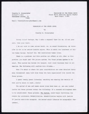 Terrorism at the state level