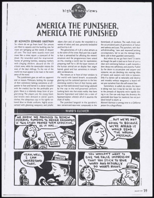 America the punisher, America the punished