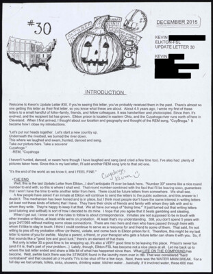 Update letter 30, December 2015