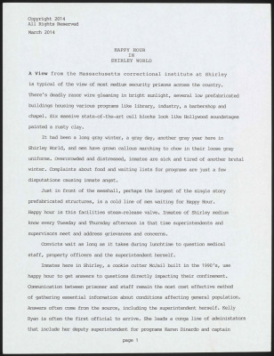 Happy hour in Shirley World