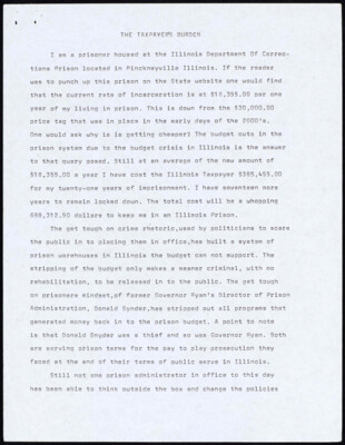 The taxpayer's burden