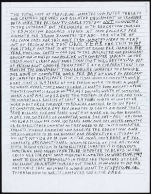 The total cost of providing