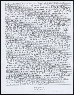 Free internet access for all humans