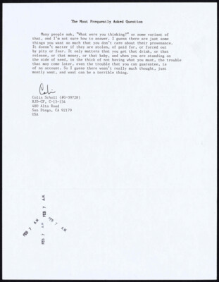 The most frequently asked question