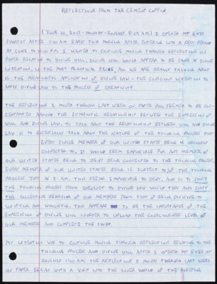 Reflections from the cement coffin June 10, 2013