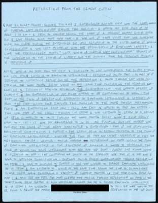 Reflections from the cement coffin May 24, 2013