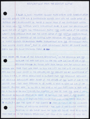 Reflections from the cement coffin June 6, 2013 - Thursday - roughly 4:09 A.M.