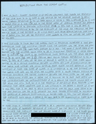 Reflections from the cement coffin May 19, 2013