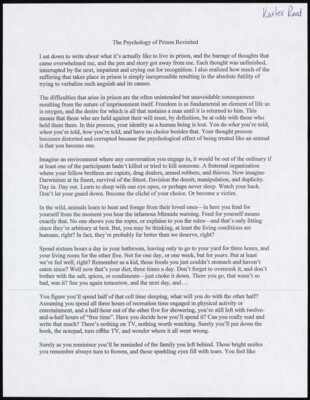 The psychology of prison revisited