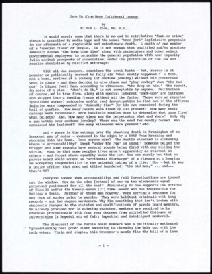 Save us from more collateral damage