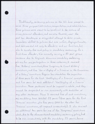 Traditionally, sentencing policies in the U.S.