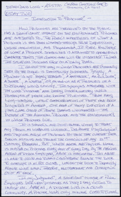 Introduction to "prisoner"