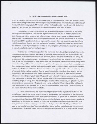 The causes and correction of the criminal mind