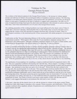Violence in the Georgia prison system