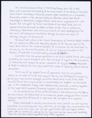 As a divinely conscious being