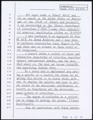 My legal name is Robert West