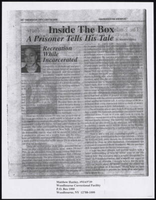 Recreation while incarcerated