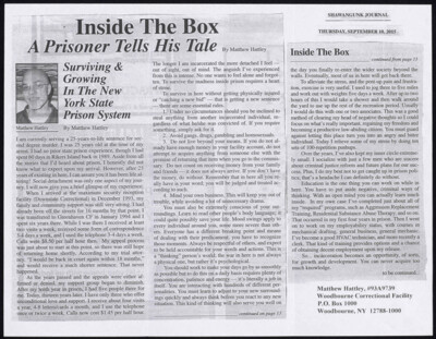 Surviving &amp; growing in the New York state prison system