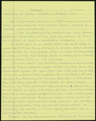 Learning to grow inside a prison cell