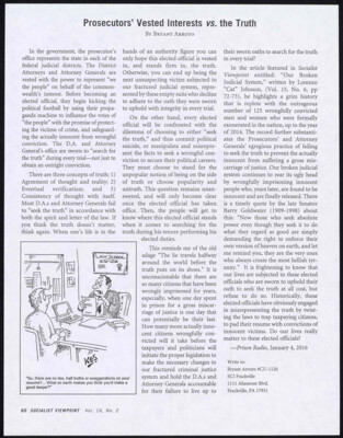 Prosecutors' vested interests vs. the truth