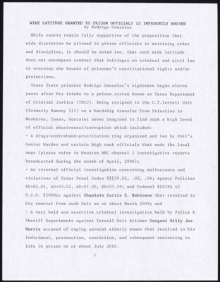 Wide latitude granted to prison officials is impudently abused