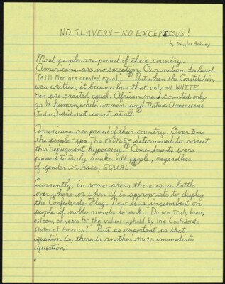 No slavery - no exceptions!