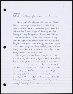 What the prison system should teach Americans.