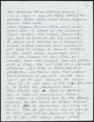 The American Prison Writing Archive is