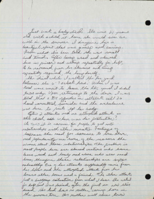 Last week a baby died