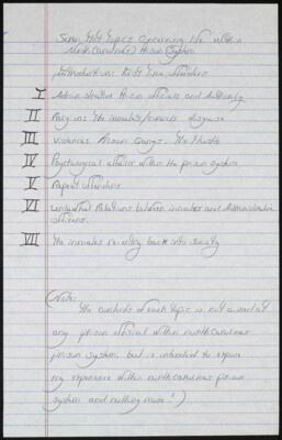 Introduction: First time offenders