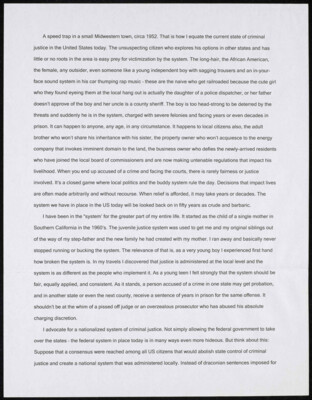 A speed trap in a small midwestern town