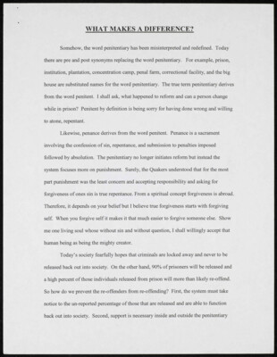 What makes a difference?