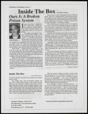 Ours is a broken prison system