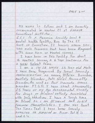 My name is Collins and I am currently