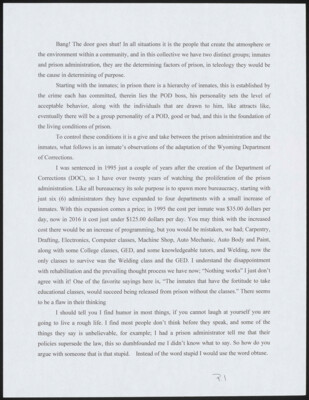 Bang! The door goes shut!