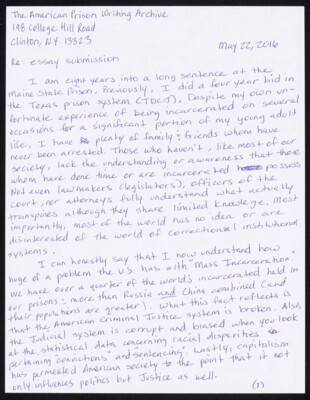 Re: essay submission