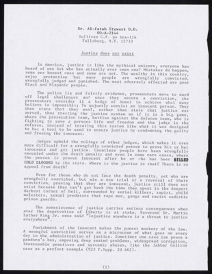 Justice does not exist